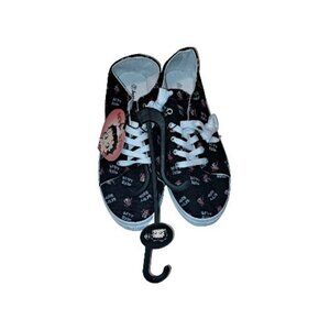 Betty Boop Women's Size 10 Laceup Black and White Tennis Shoes New